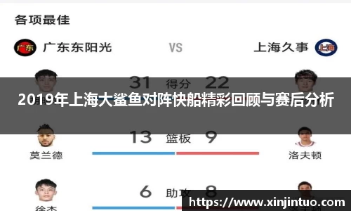 2019年上海大鲨鱼对阵快船精彩回顾与赛后分析